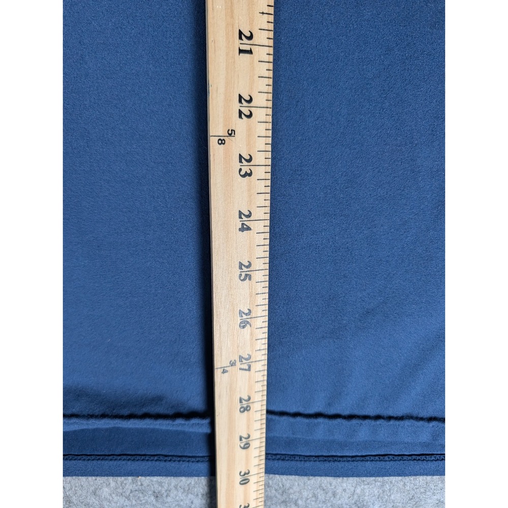 Gerry Mens Long Sleeve Performance Shirt Navy Blue Striped‎ Sleeve Crew Neck XXL - Picture 6 of 7